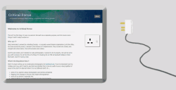 image shows a plug socket on a blog page