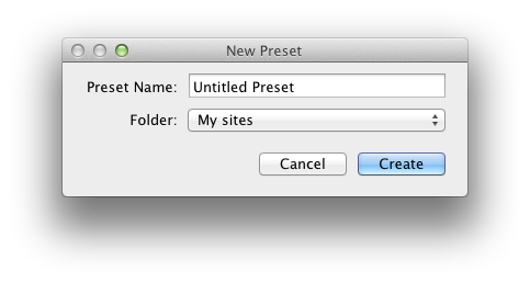 Create a Lightroom Export preset : screenshot