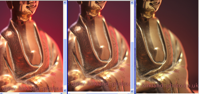 Rendered in Internet Explorer 8. Left to Right : sRGB, Adobe RGB, ProPhoto RGB